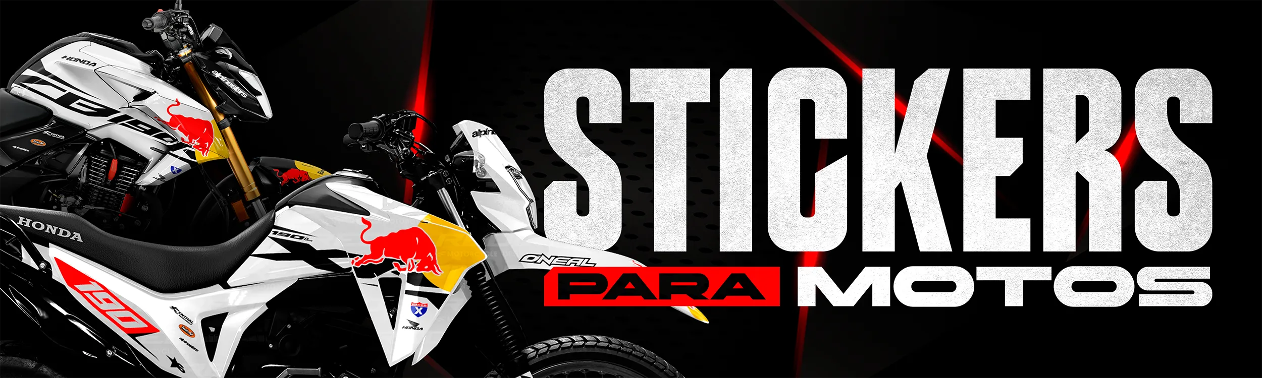 Banner HeberGraphics Desktop Stickers para Motos